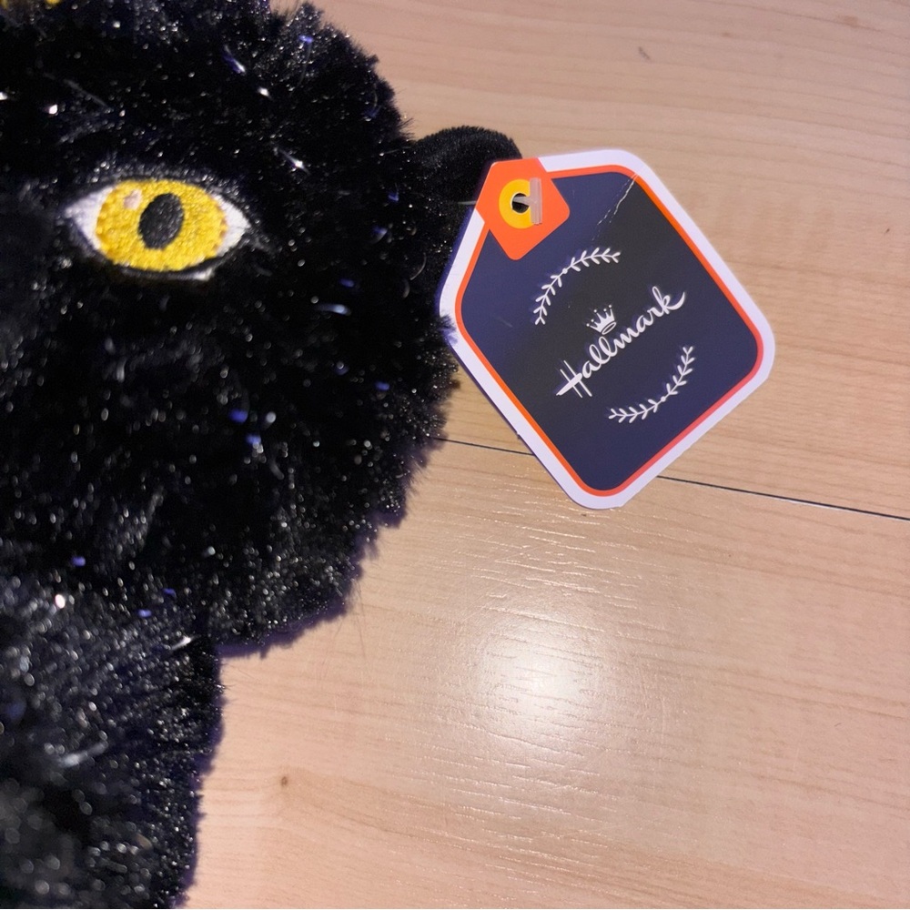 Hallmark Black Cat Halloween CATICORN Plush Stuffed Candy Corn 9" New With Tag - Picture 4 of 7